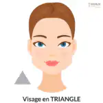 Visagisme coiffure visage triangle relooking