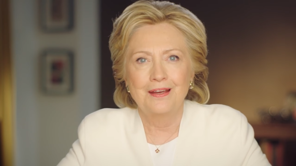 Hillary Clinton lors de la vidéo publiée le 7 novembre 2016, veille des élections présidentielles américaines.